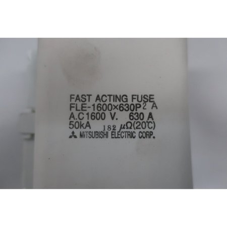 Mitsubishi UL Class Fuse, Fast-Acting, 630A, 600V AC FLE-1600X630P